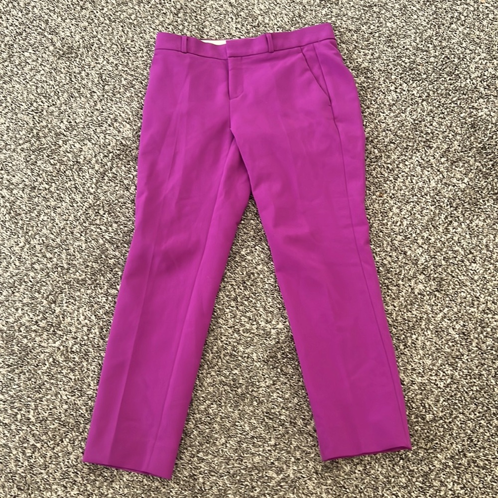 Purple banana republic dress pants size 2